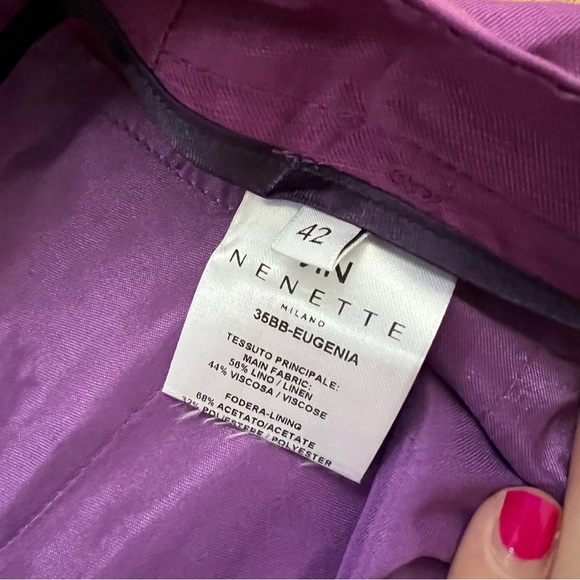 Nanette purple linen pants - Picture 5 of 5
